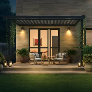 Rustic Home with Wood-Look Tiles: Featuring the warmth and charm of wood-look porcelain tiles.
