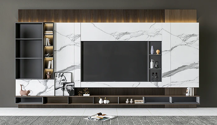 Blend TV Units Seamlessly in Small Hall Interior Design