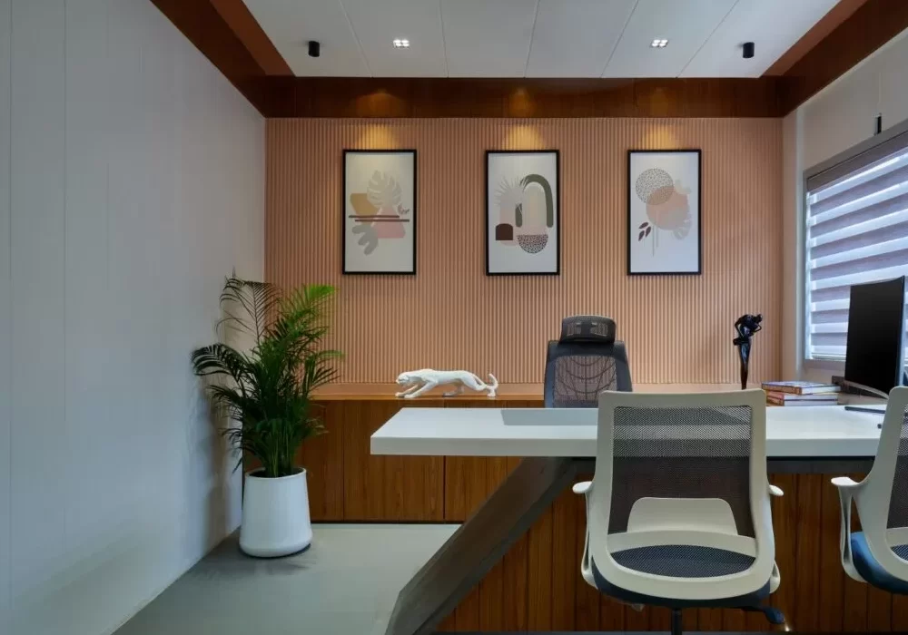 Small Office Boss Cabin Interior Design