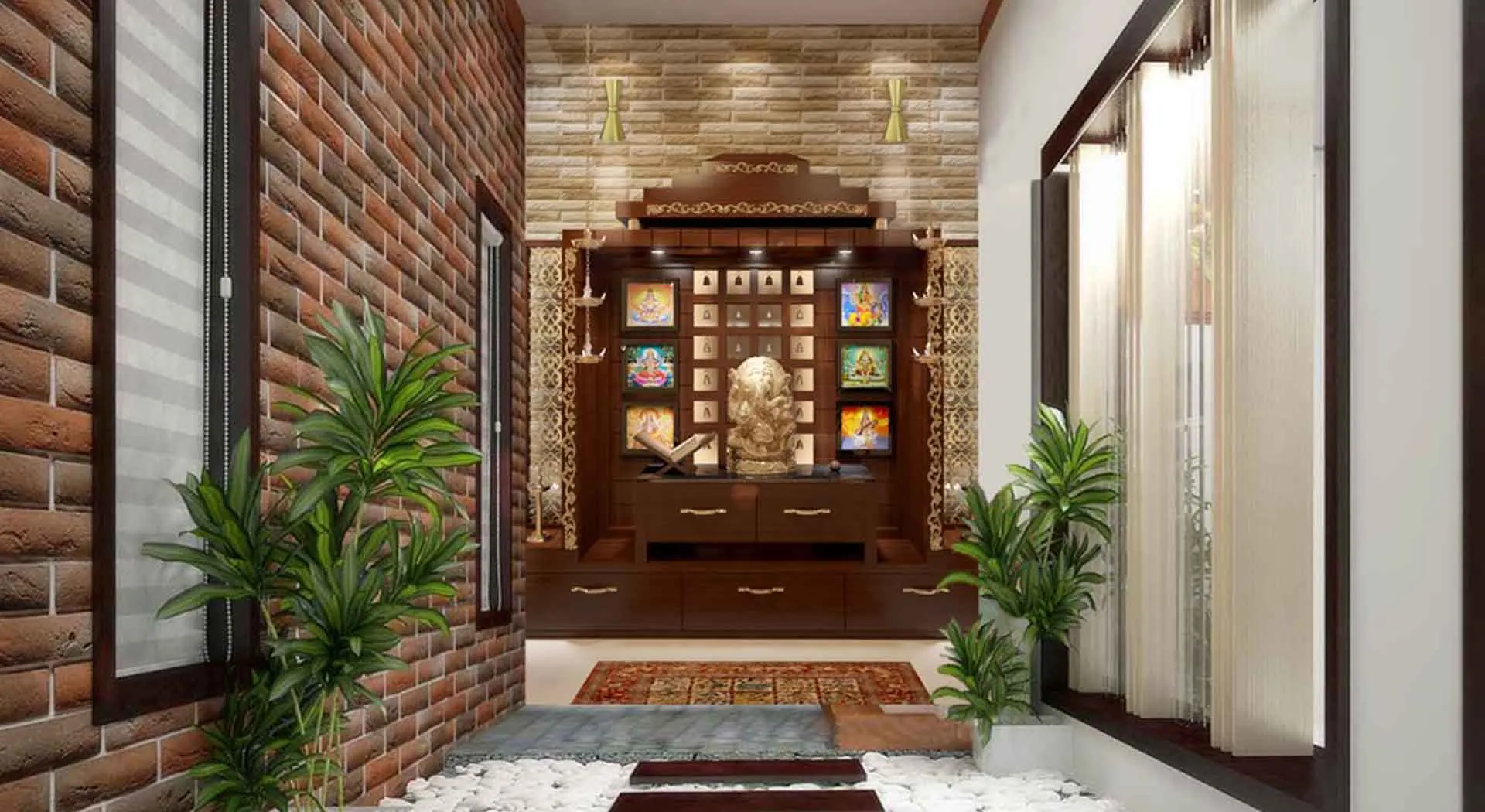 Modern Pooja Room Designs Recommended by Top Interior Designer in Meerut