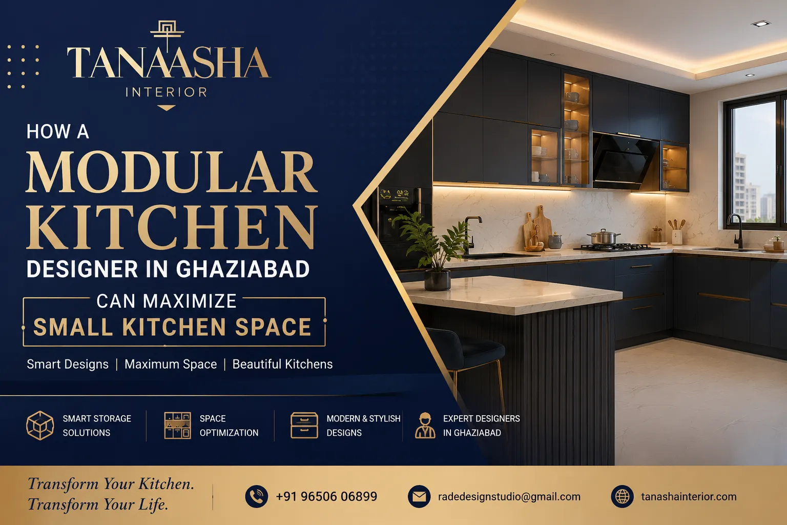 Modular Kitchen Designer in Ghaziabad for Small Spaces