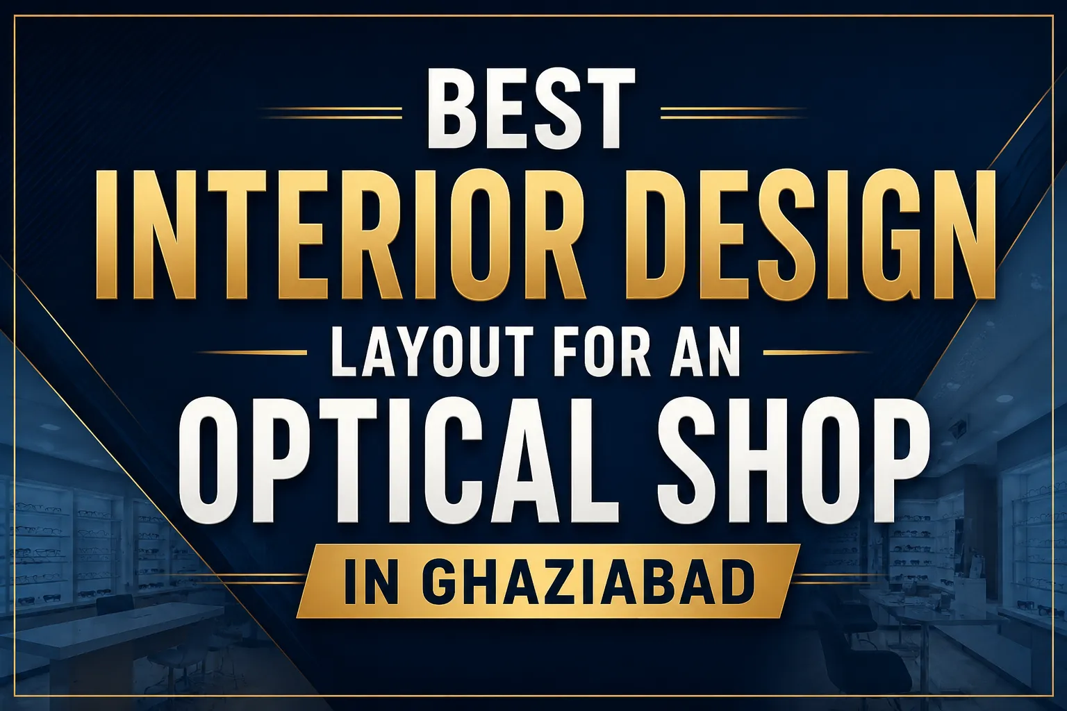 Best Interior Design Layout for an Optical Shop in Ghaziabad