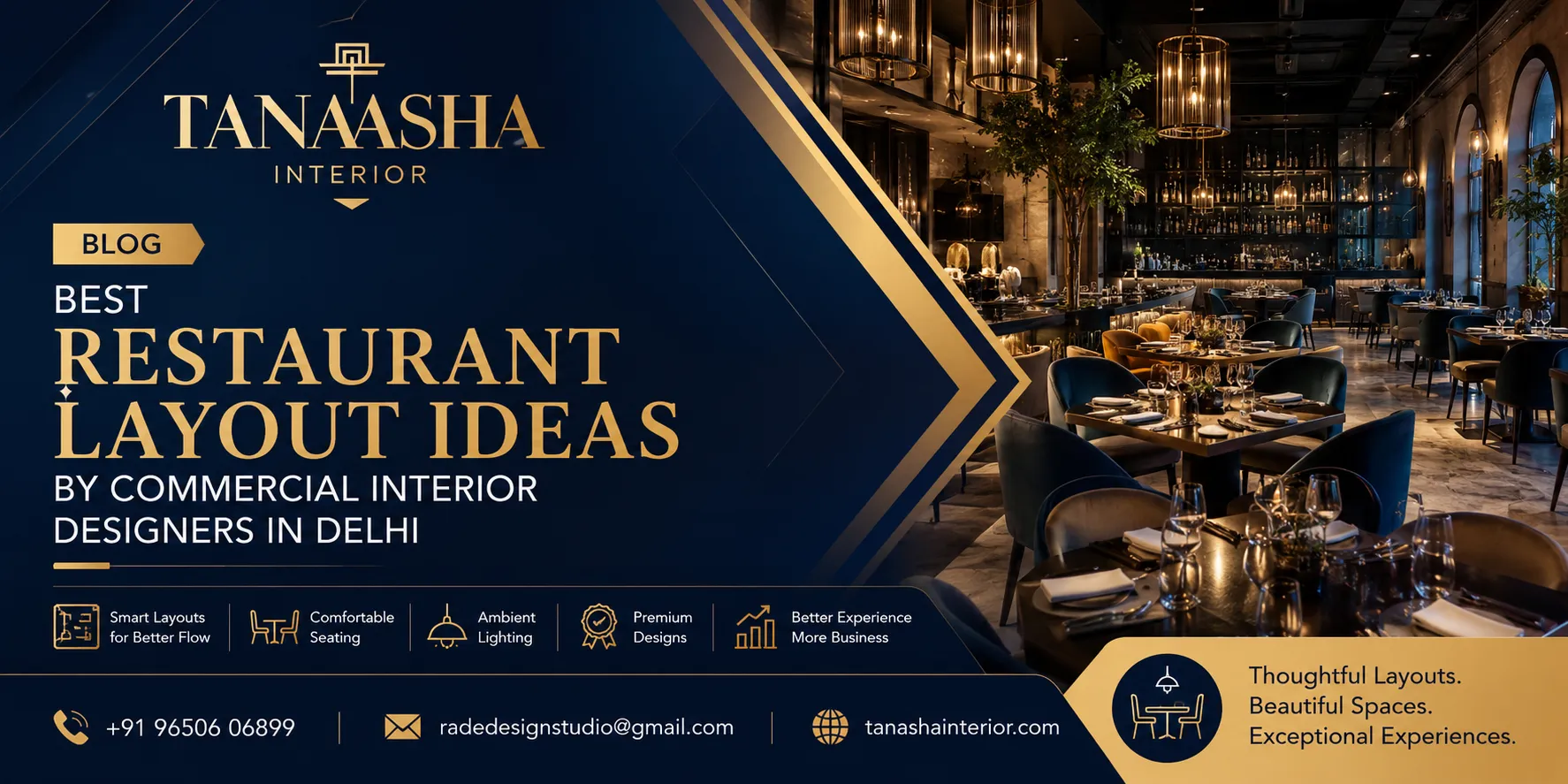 Restaurant Interior Designers in Delhi
