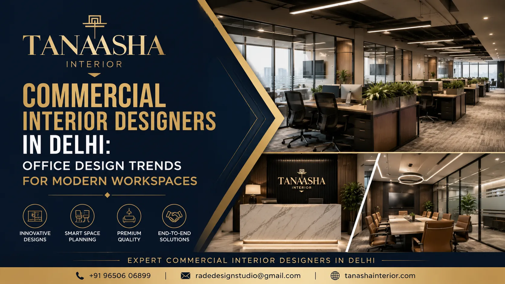 commercial interior designers in delhi​